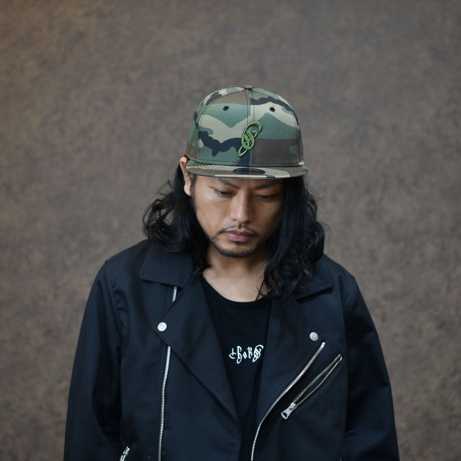 NEWERA 9FIFTY SNAPBACK ”d”  LOGO CAP (CAMO×KHAKI) / ニューエラ スナップバック ロゴ キャップ
