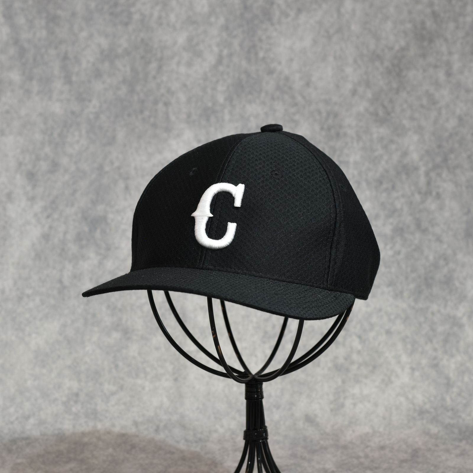 C LOGO REPLICA CAP (BLACK)｜メッシュ ベースボールキャップ｜CL-26SS046