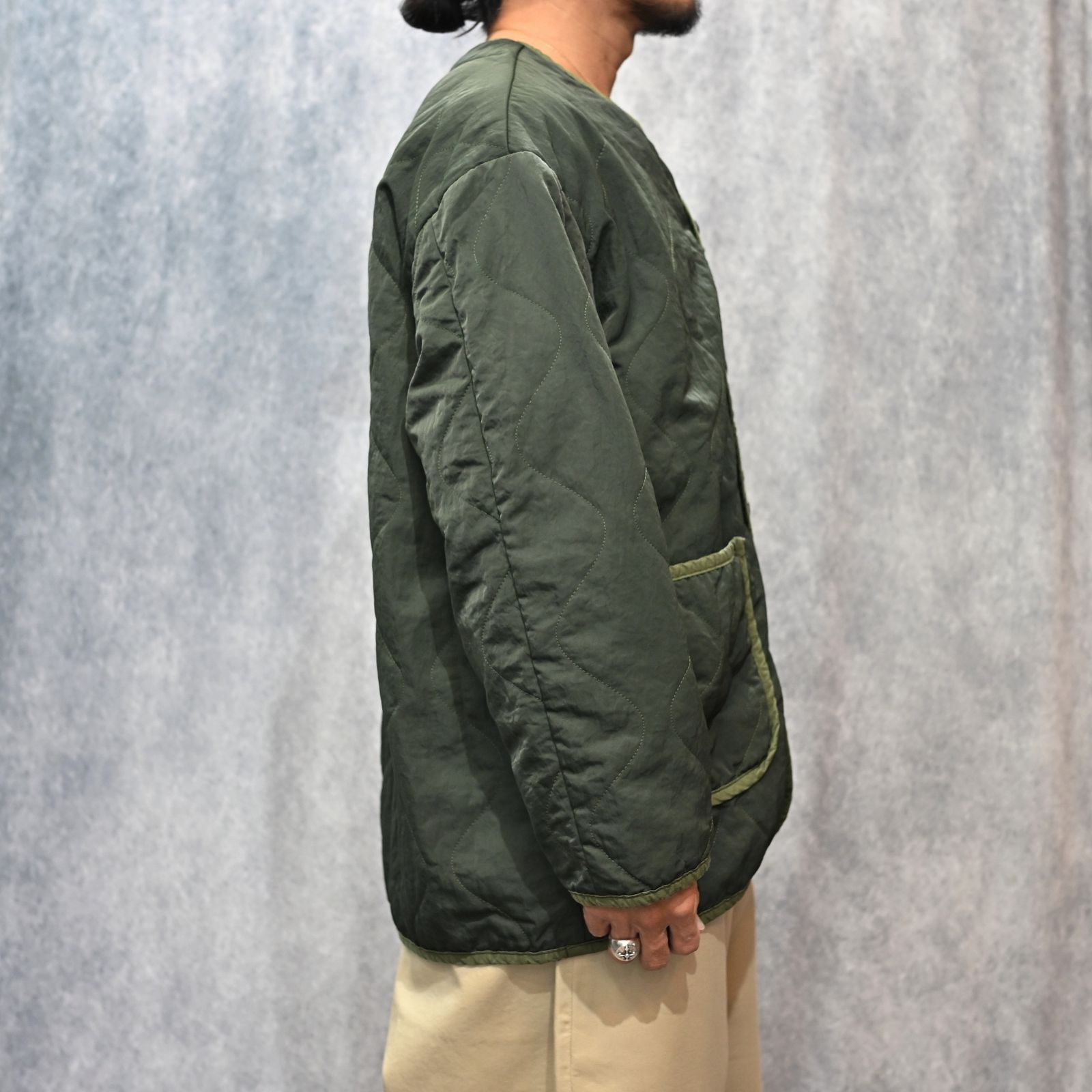 SUPER NYLON MILITARY LINER (OLIVE)|スーパーナイロン ミリタリー ライナー ジャケット (オリーブ) PC-015-2014-52