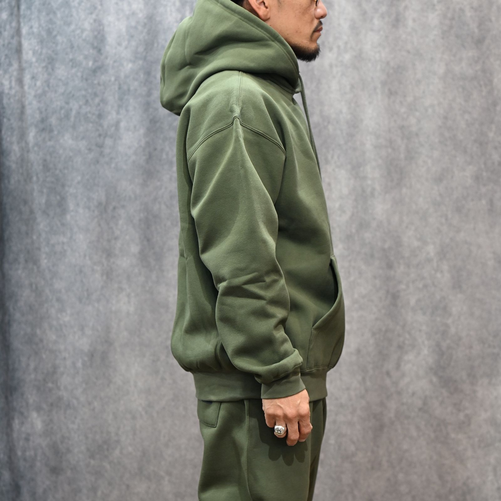 EXCHANGE SERVICE HOODED SWEATSHIRT （KHAKI） /  スウェット パーカー （カーキ） 9252-CS80