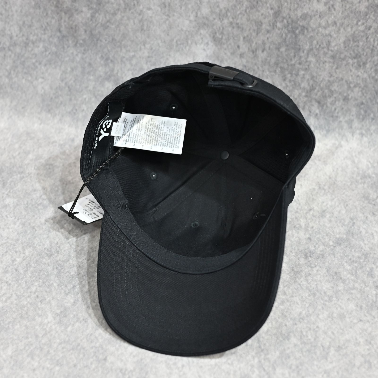 Y-3 LOGO CAP （BLACK × WHITE） / ロゴ刺繡 キャップ （ブラック × ホワイト）｜KT9698