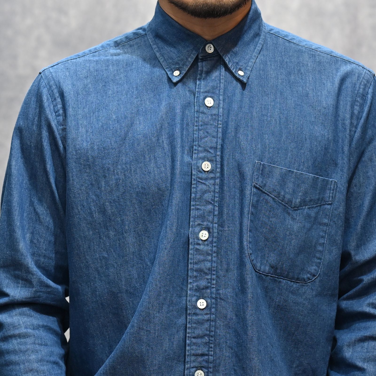 L.Denim BD SH （LUD）｜デニム ボタンダウンシャツ｜2603-5003