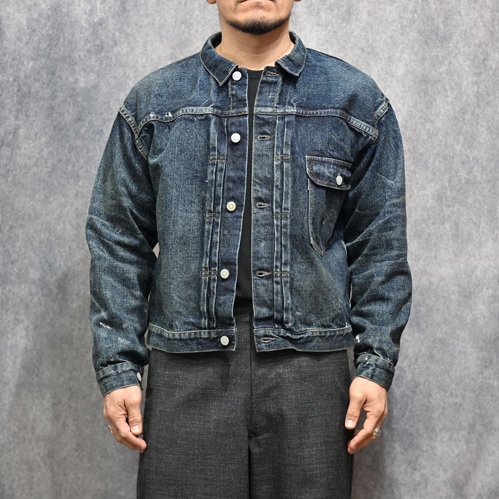 #001 T-BACK DENIM JACKET （INDIGO） / デニムジャケット ファースト （インディゴ） 2026SSJK-YY-0001