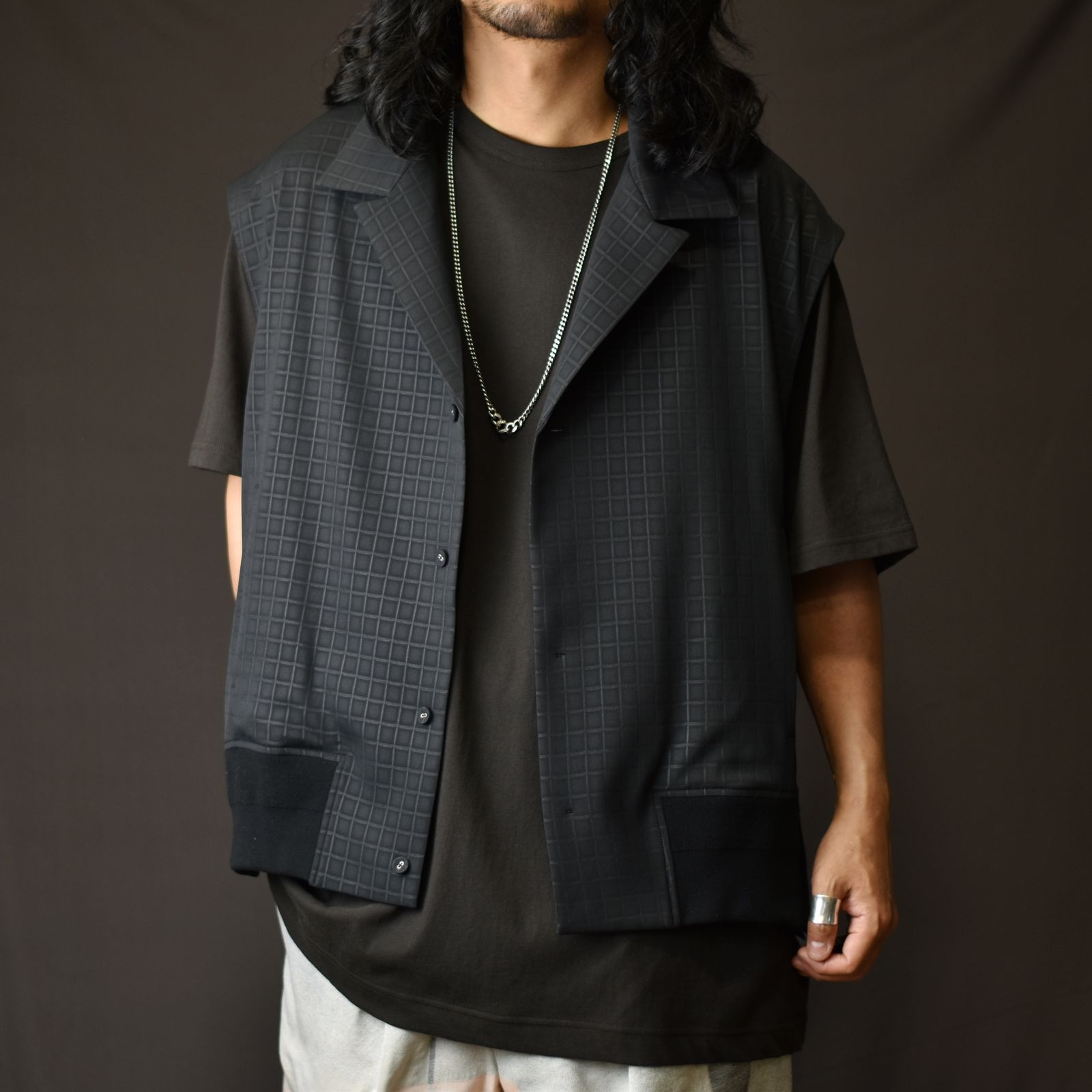 Licht Bestreben - 半袖ジャケット / LB23SS-SJK03-ERW (BLACK