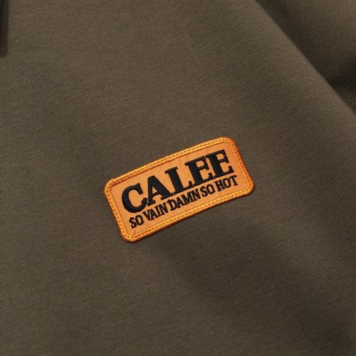 COTTON POLYESTER HIGH GAUGE BONDING COACH JACKET (OLIVE)
