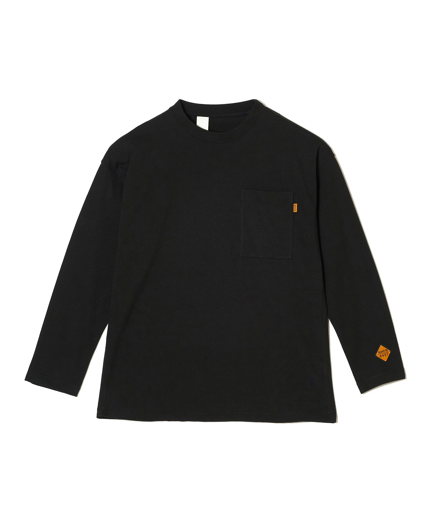 LONG SLEEVE T-SHIRT (BLACK) -  ロングスリーブ カットソー （ブラック） 1242-CS04-003