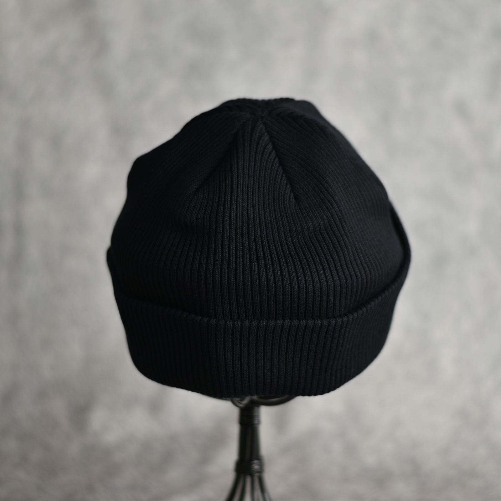 CAL NT LOGO KNIT CAP (BLACK) / ロゴ刺繍 ニットキャップ