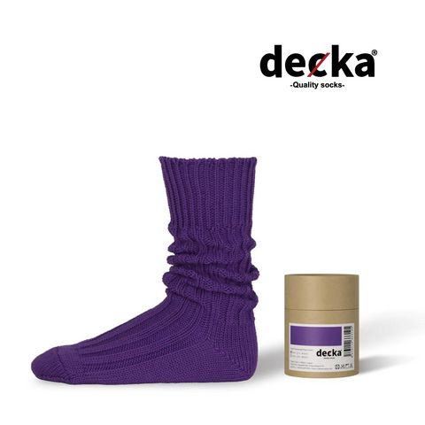 Cased Heavyweight Plain Socks -5th Collection- (PURPLE) | 専用ケース付き 厚手 靴下・ソックス