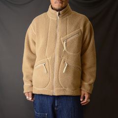 FLEECE ZIP UP JACKET （POLARTEC） (BEIGE) - フリース ジップアップジャケット （ベージュ）