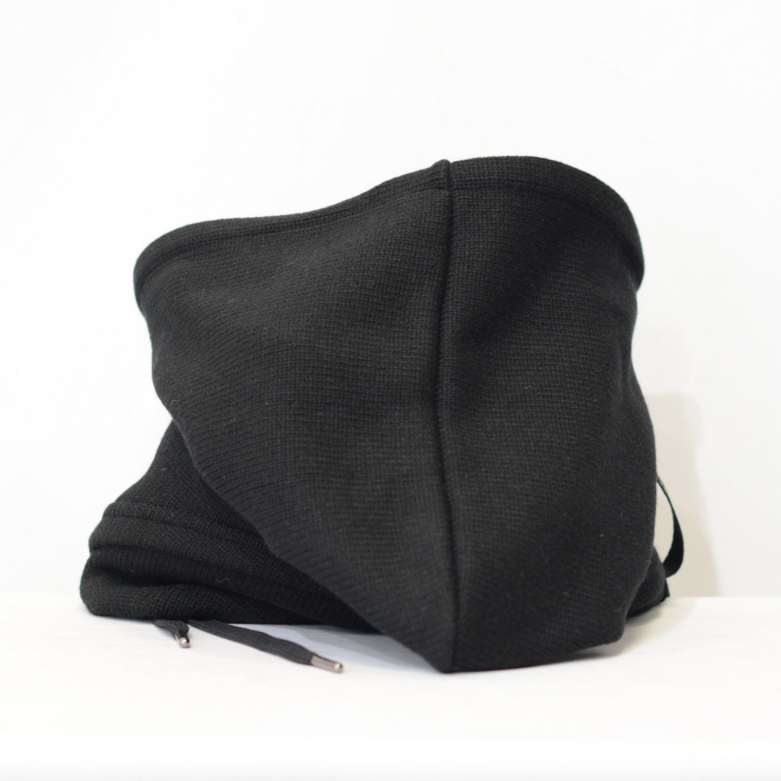 ニットスヌード フーディー （BLACK）
