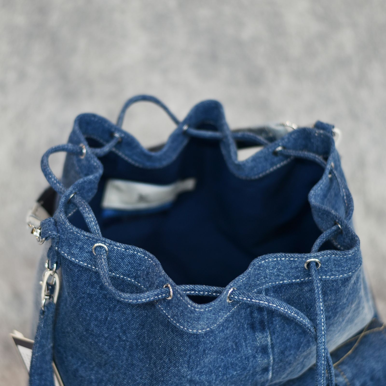 TOOL BAG  (MULTI DENIM) | バケットバッグ 巾着バッグ