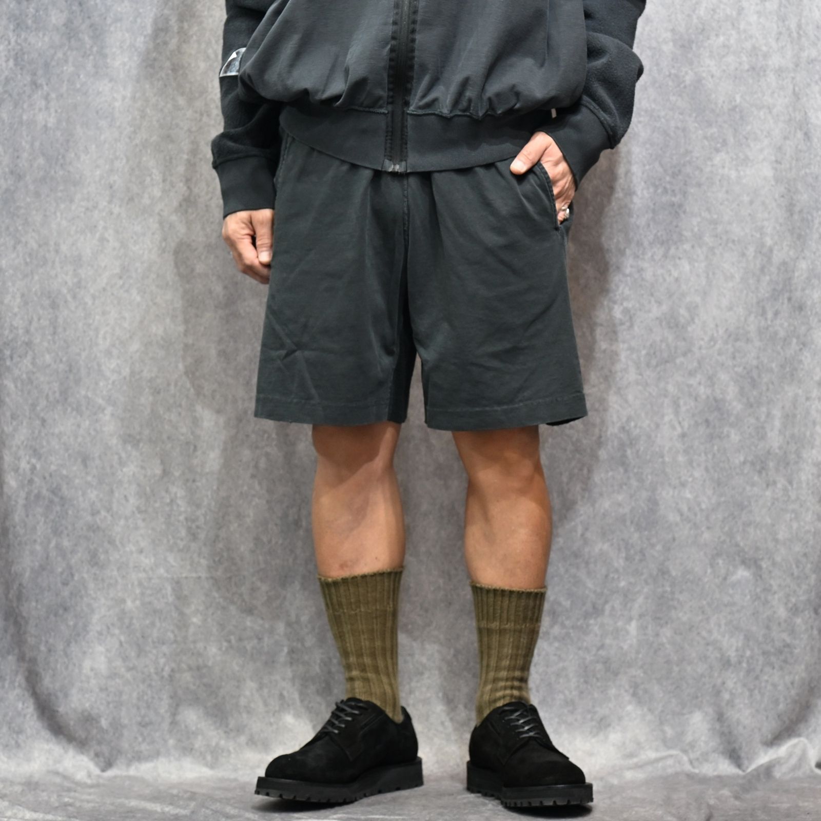 N.HOOLYWOOD × Champion｜HALF PANTS （CHARCOAL / チャコール）｜ハーフパンツ｜C8-D513