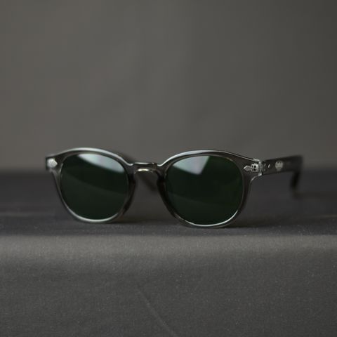 CUTRATE LOGO GLASSES (CLEAR GRAY × GREEN) / カットレイト ロゴ グラシズ