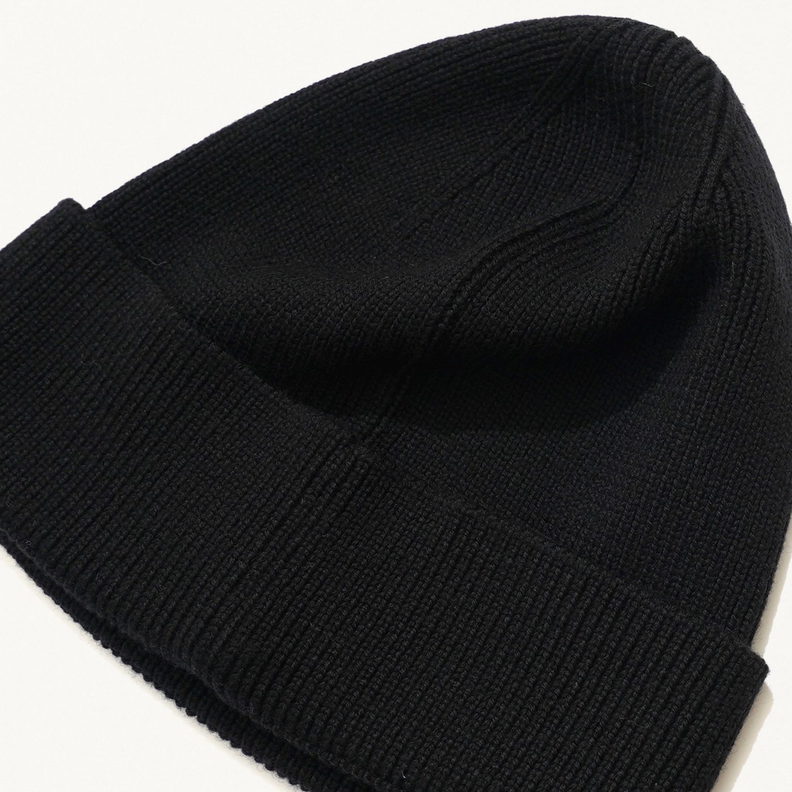 WOOL KNIT BEANIE (BLACK） /  （ブラック） 78001134
