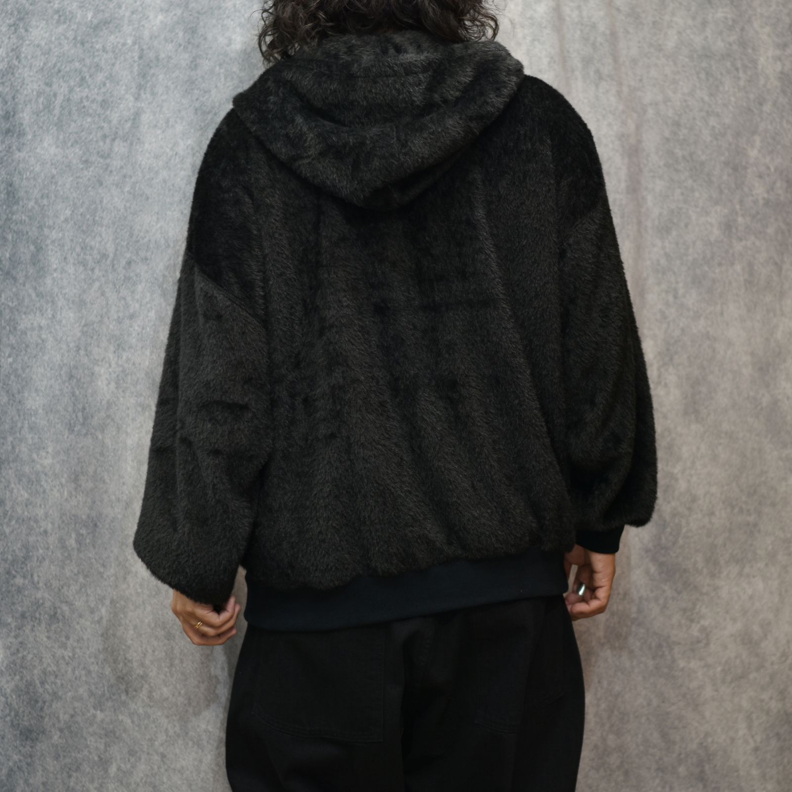 TEDDY BEAR HOODED SWEATER (BK)｜テディベア スウェットパーカー｜PD25AC01
