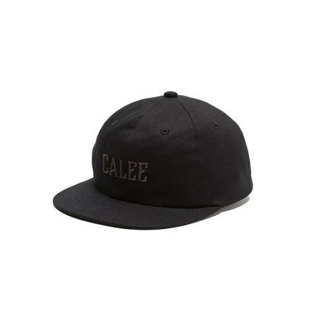 TWILL CALEE LOGO EMBROIDERY CAP (BLACK/BLACK)