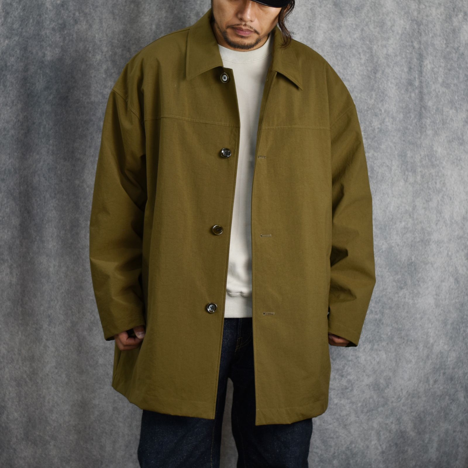 calee ロングコート feepur ステンカラーコート コート シャギー2wayロングコート
