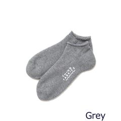 オーガニック糸パイルソックス (グレー) | TF Organic Heather pile socks (Grey)