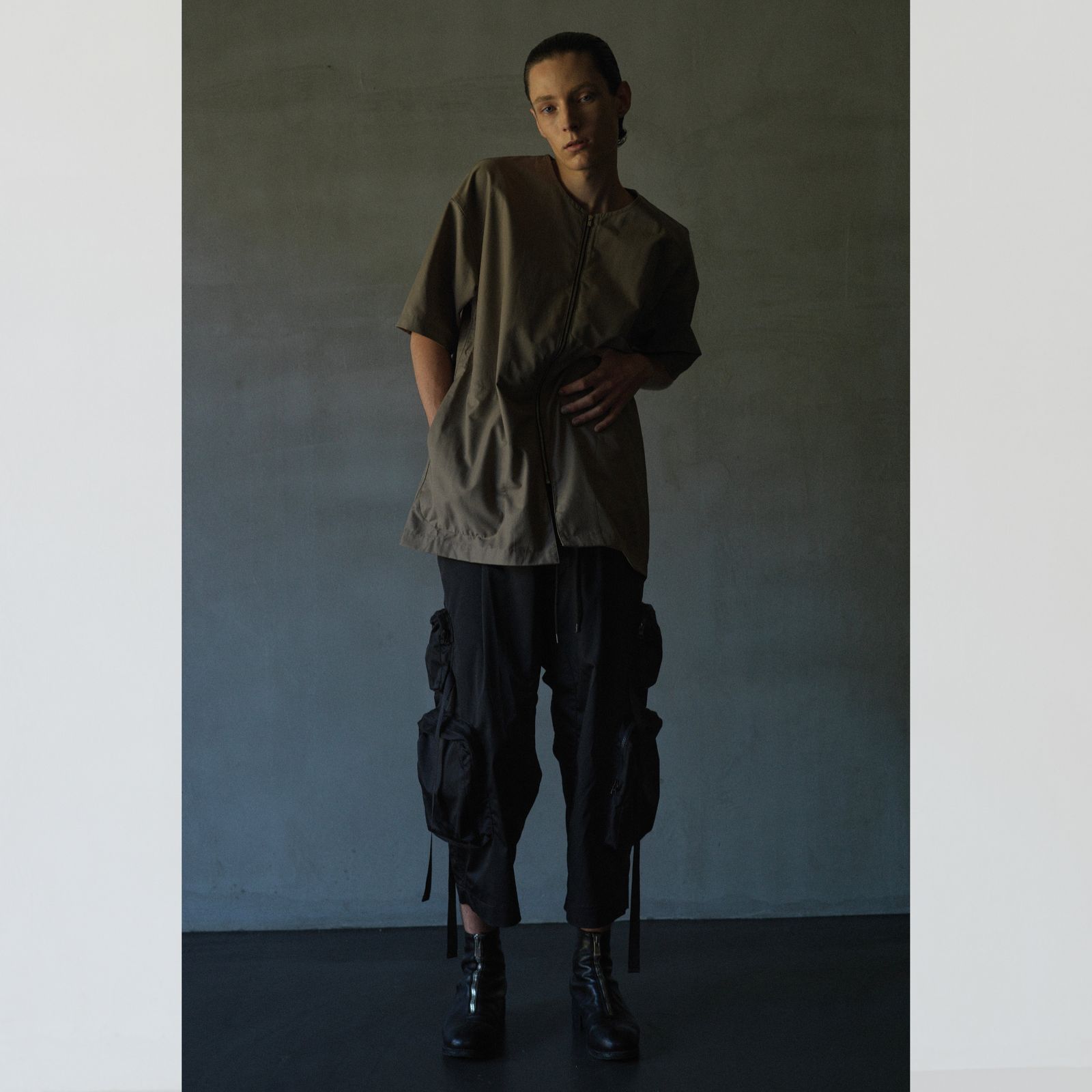 form 7 cargo pants (BLACK) / カーゴパンツ