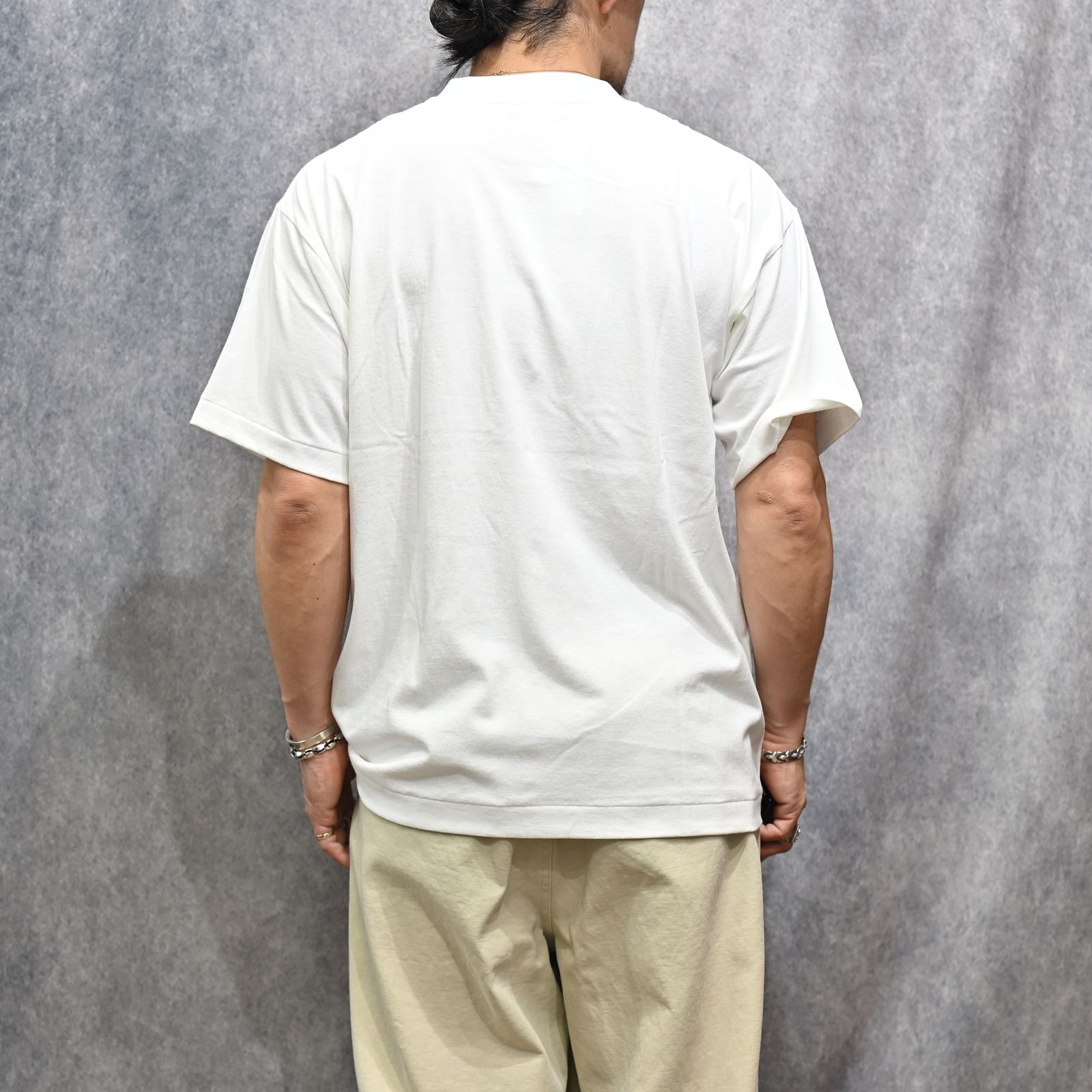 Y1935 POCKET TEE （WHITE）｜ ポケット Tシャツ （ホワイト） 602-261-14