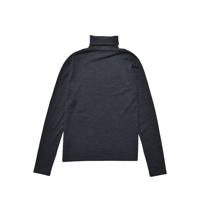 EF.Wool Turtle Neck L/S Pullover （CGR）｜ウールタートルネック｜MDFBF10403