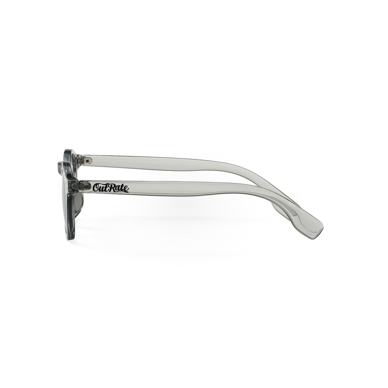 CUTRATE LOGO GLASSES (CLEAR GRAY × GRAY)｜ウェリントン サングラス｜CR-26AW001