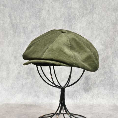 16W Couduroy Casquette "OLDBOY" (HUNTER GREEN)｜コーデュロイ キャスケット｜Y01005