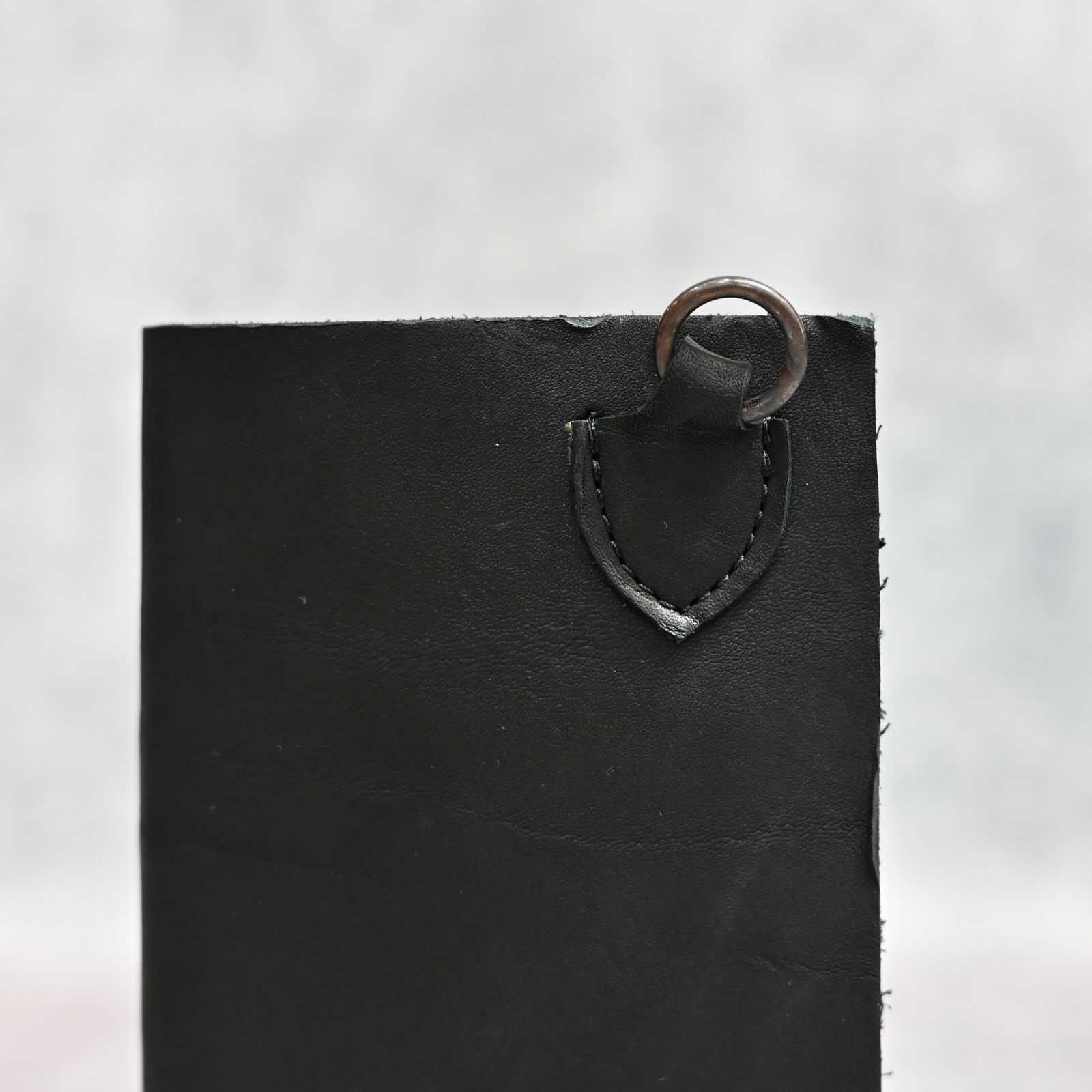 ダブルショルダーレザー製品染め 札入れ （BLACK / ブラック） 318-03