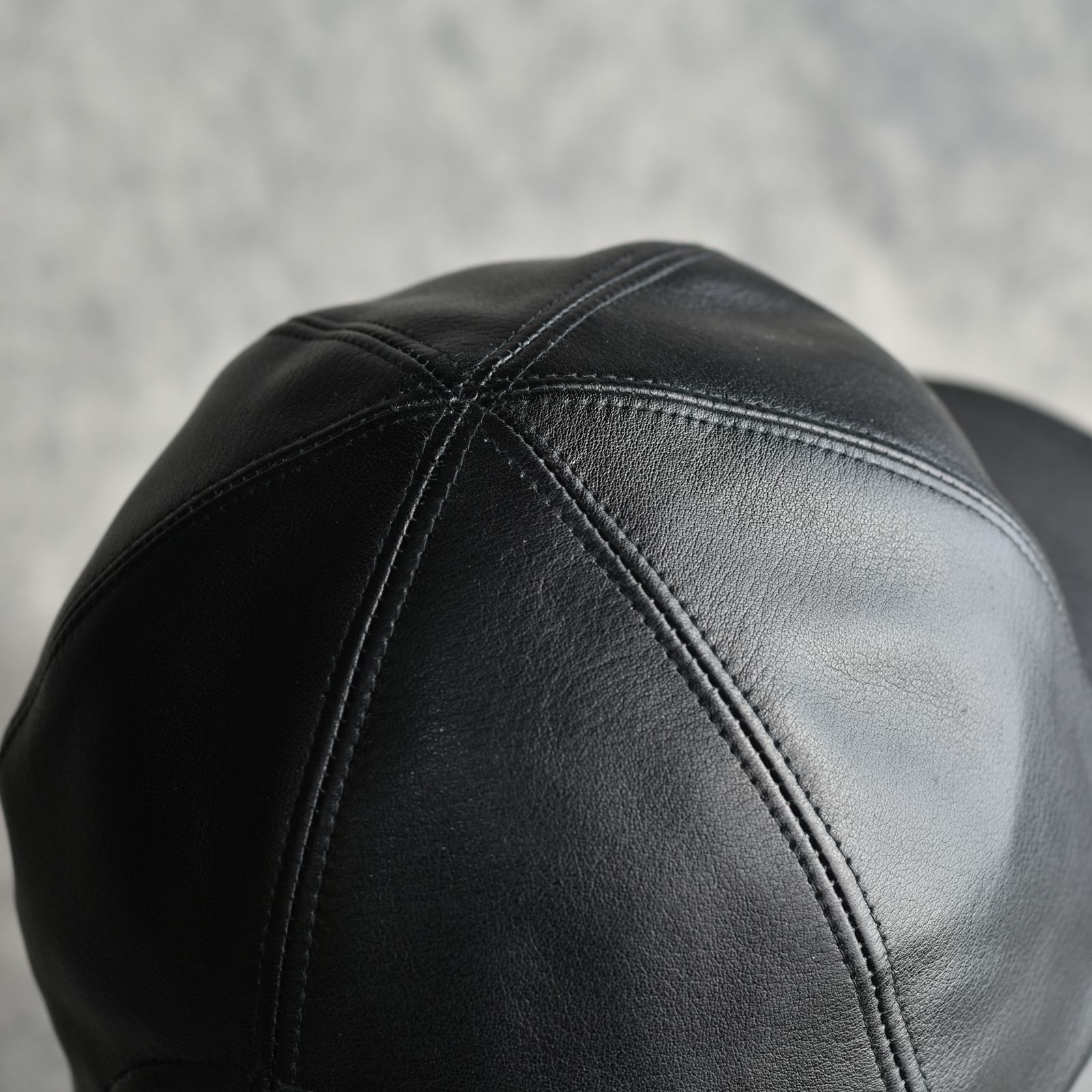 Steerhide Curved Visor Cap "LAPHROAIG" (BLACK) / ステアハイド キャップ