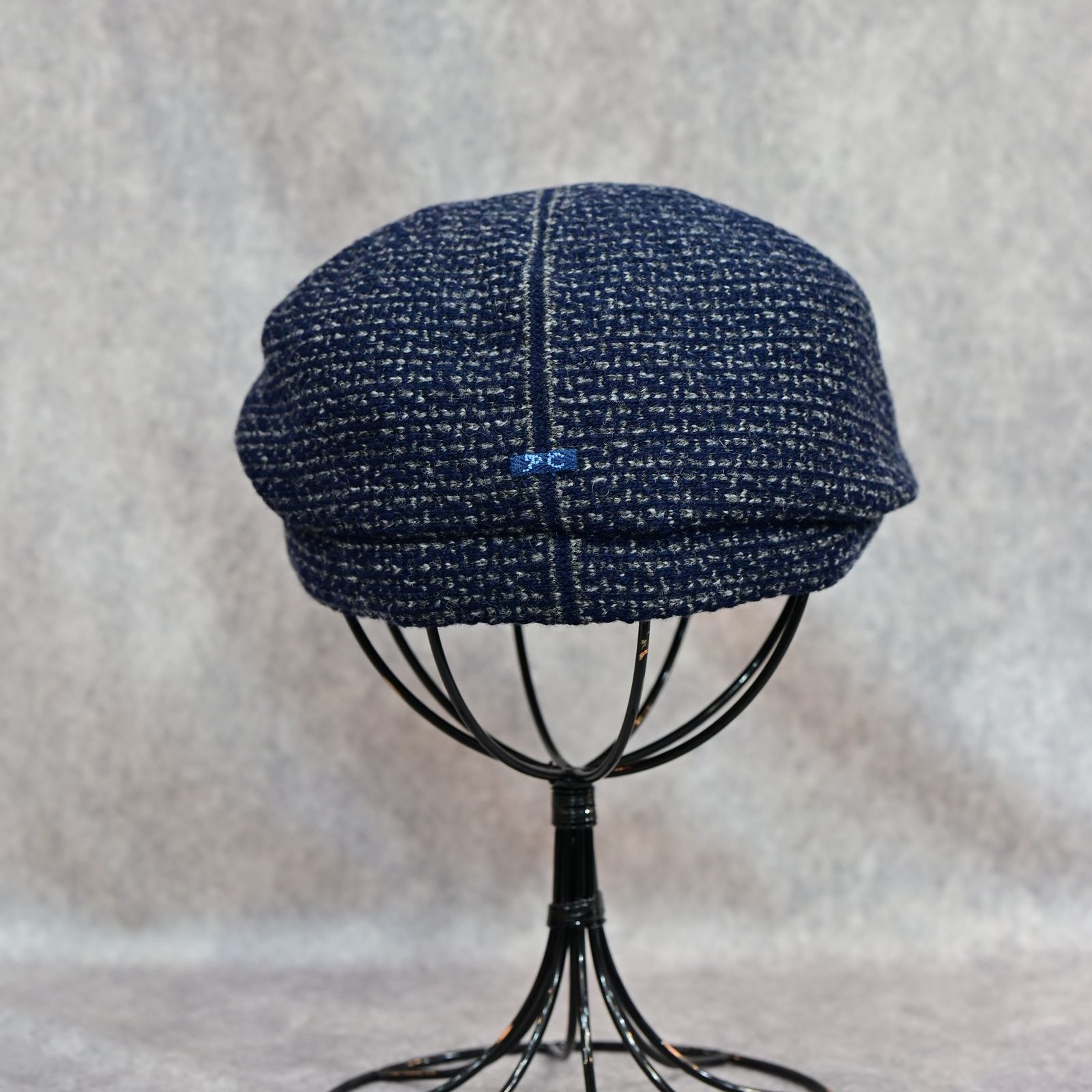 TWEED KNIT CASQUETTE （BLUE）｜ツイード ニット キャスケット （ブルー） PC-031-3650-40