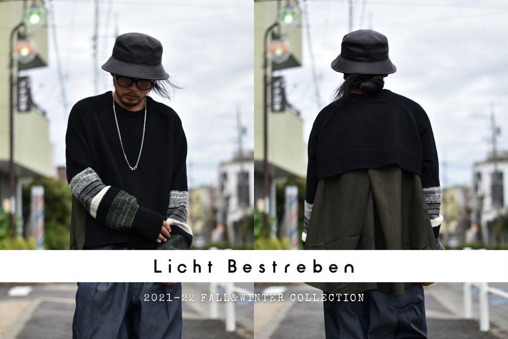 Licht Bestreben 21-22FW | パネルスリーブ レイヤーニット