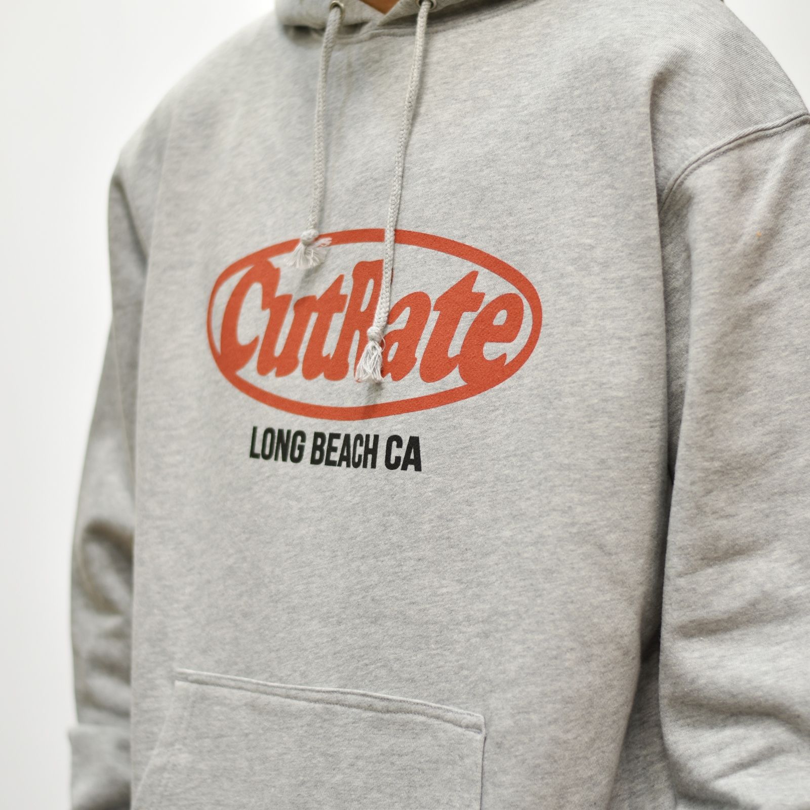 CUTRATE LOGO L/S PULLOVER PARKA  (GRAY)