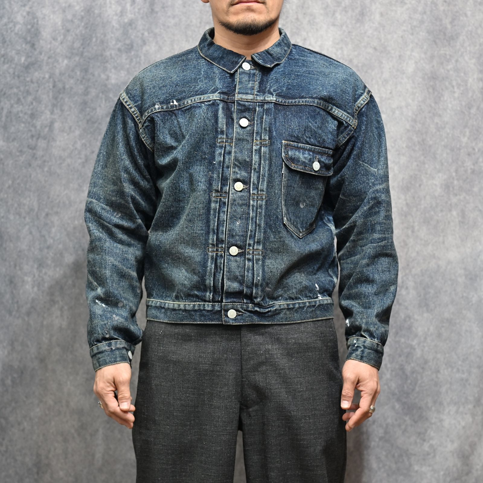 #001 T-BACK DENIM JACKET （INDIGO） / デニムジャケット ファースト （インディゴ） 2026SSJK-YY-0001