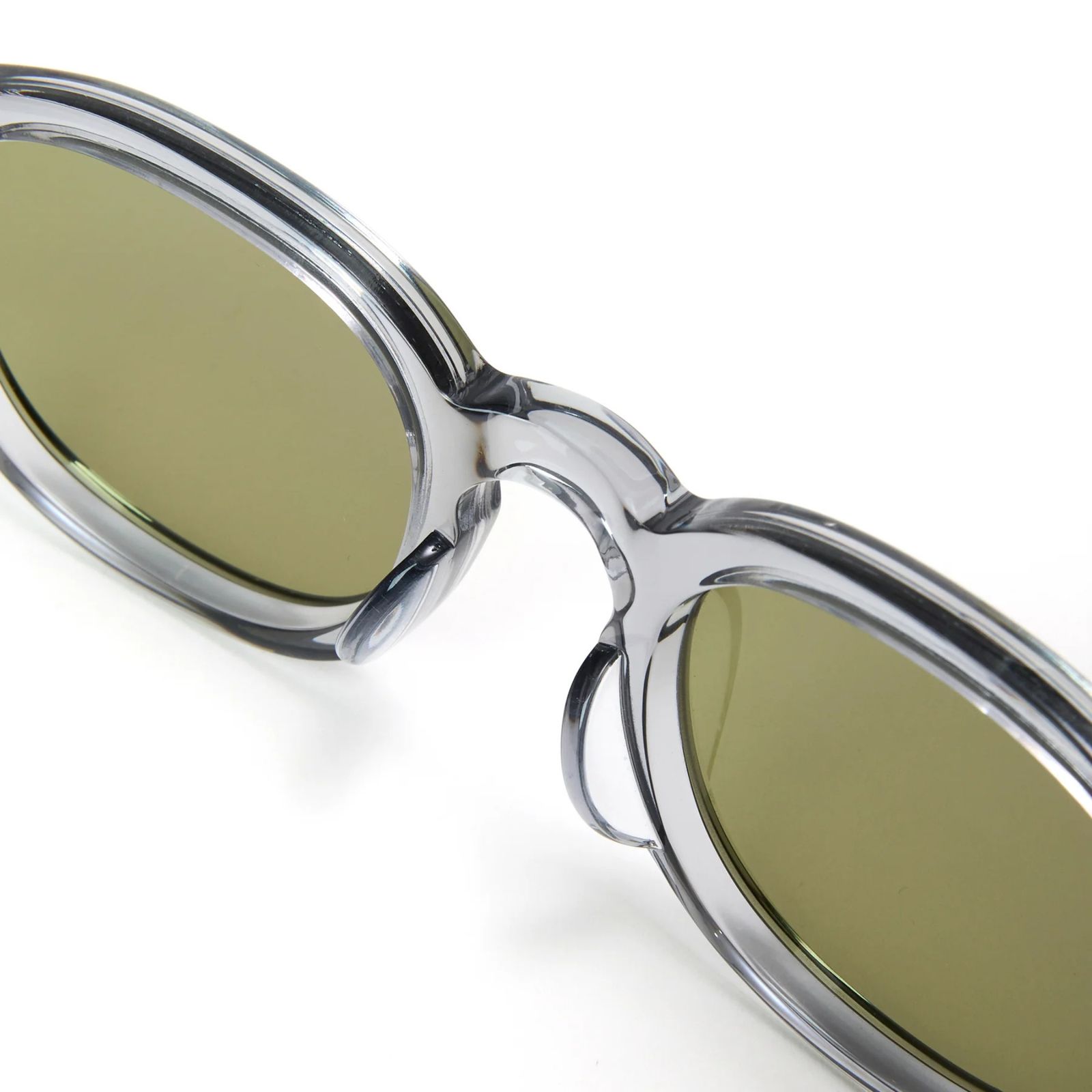 B/W TYPE GLASSES (CLEAR / GREEN)｜ボストン/ウェリントン サングラス｜CL-25AW002G