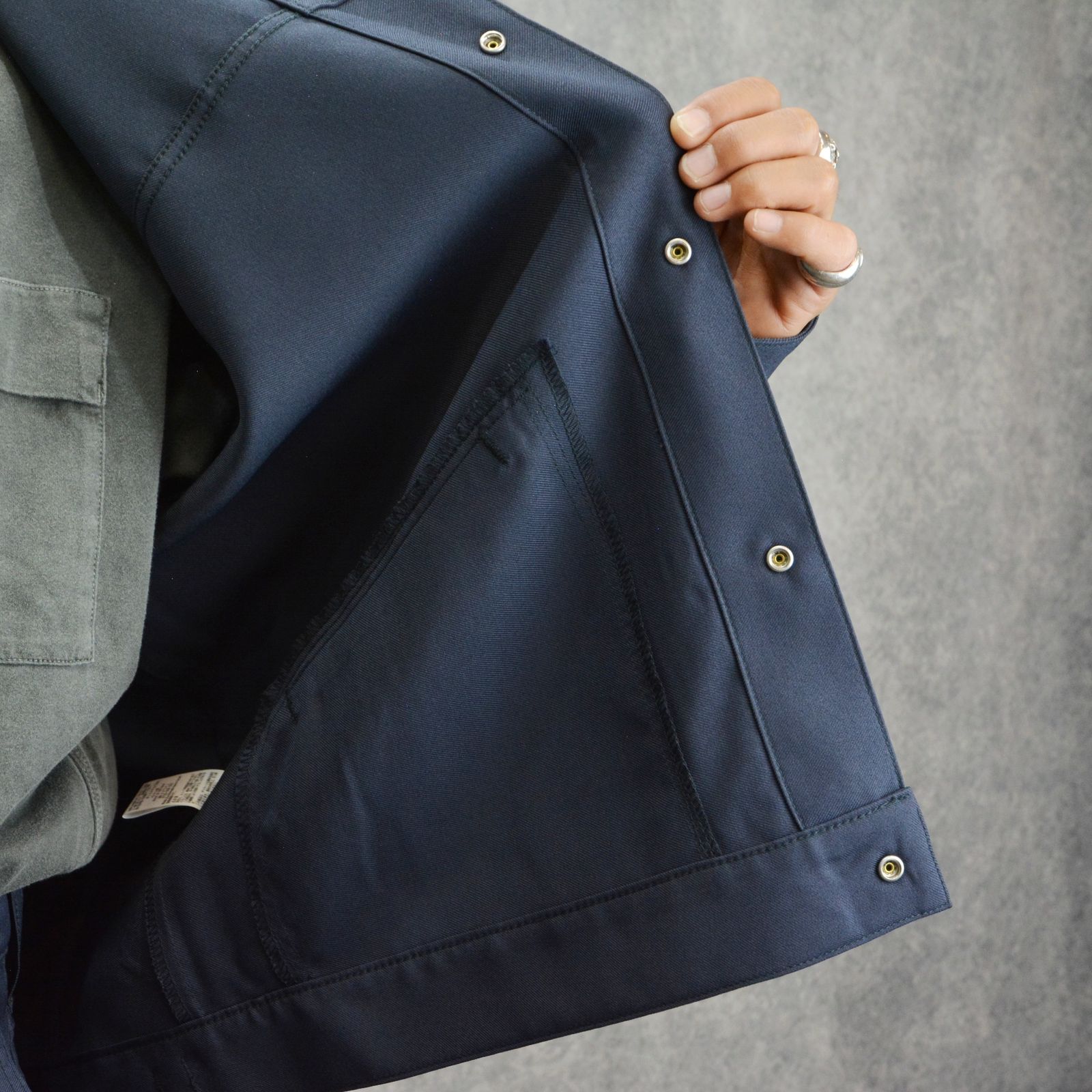× Wrangler DENIM JACKET （NAVY） ラングラー デニムジャケット （ネイビー） 6251-WR01-026