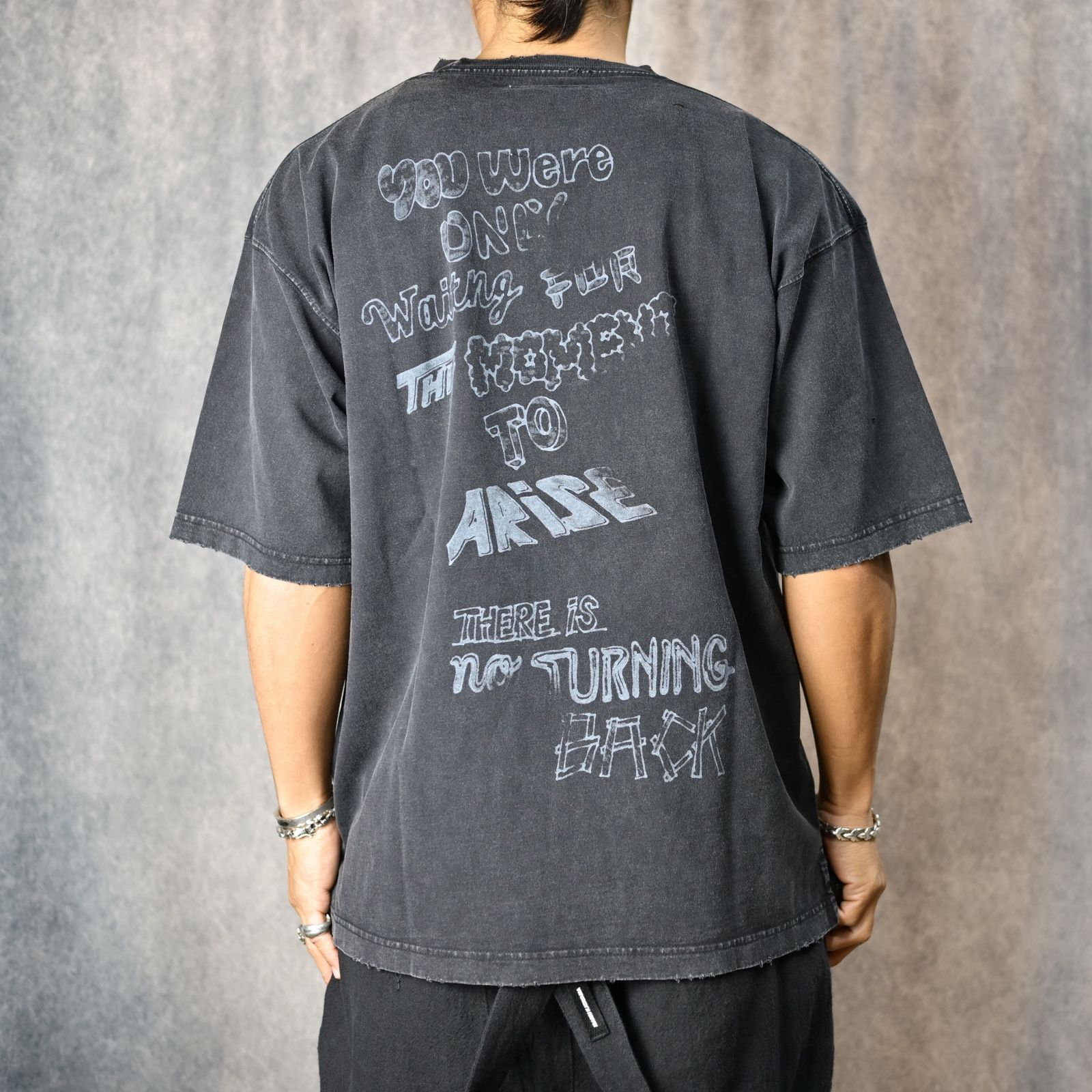 ［25周年記念］ × Maison MIHARA YOSUHIRO 硫化染めTシャツ （BLACK / ブラック） MB-25-SH-03C
