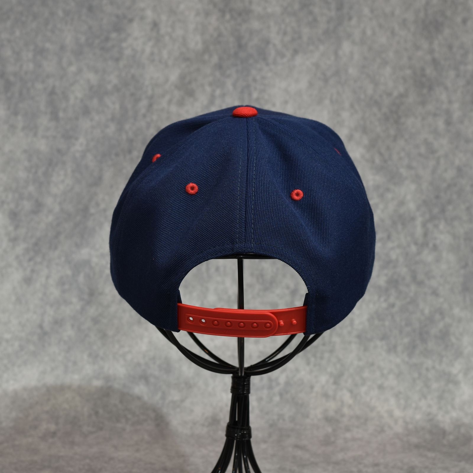 CUTRATE LOGO EMBROIDERY B.B CAP (NAVY/RED)｜ロゴ刺繍 ベースボールキャップ｜CR-26SS004