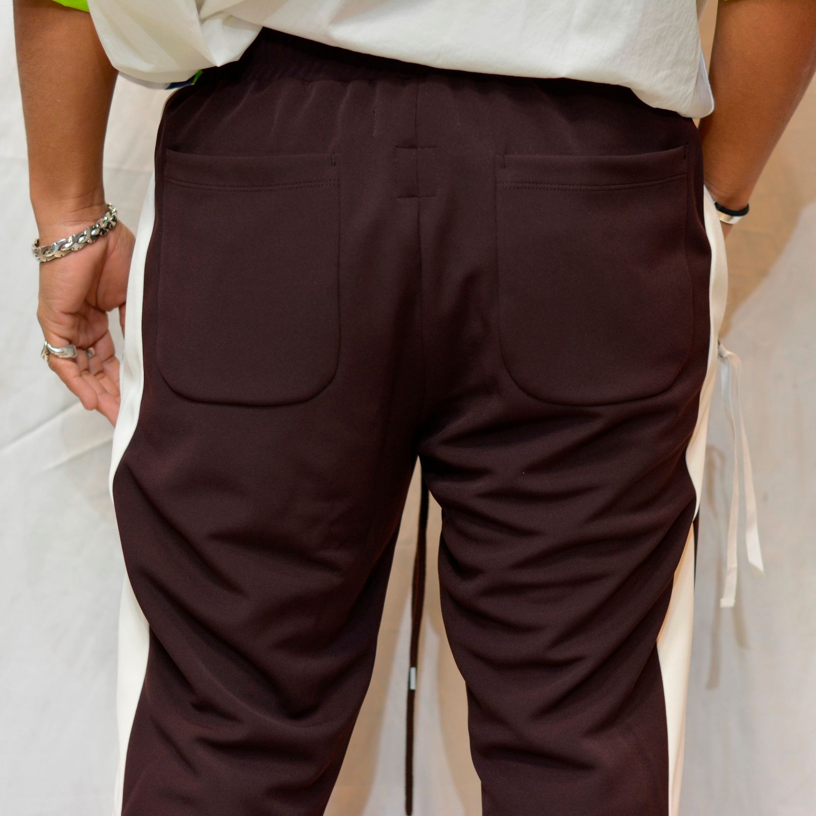 "FLARED JERSEY PANTS