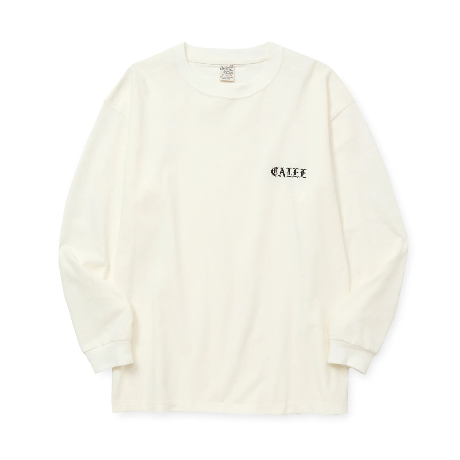 VINTAGE TYPE EMBROIDERY L/S TEE (WHITE)|ロゴ刺繍 Tシャツ|CL-25AW015