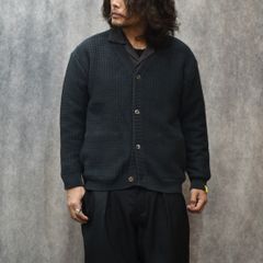 ×EYYA KNIT BIG WAFFLE KNIT CARDIGAN (INK BLACK)｜× エイヤ ワッフル ニット カーディガン｜CL-26SS001EYYA