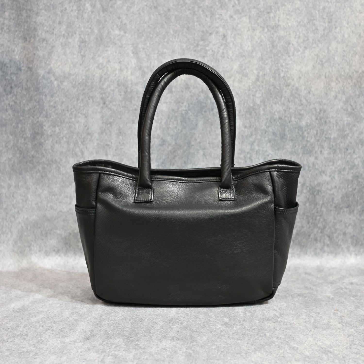 PC RIDERS LEATHER TOTE BAG S W/LOVE&PEACE SILVER （BLACK）｜トートバッグ （ブラック）｜BFA-P-017-3696