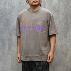 B.L LOGO DROP S/S TEE (CHARCOAL)｜ワイドシルエット プリントTシャツ｜CL-25SS052
