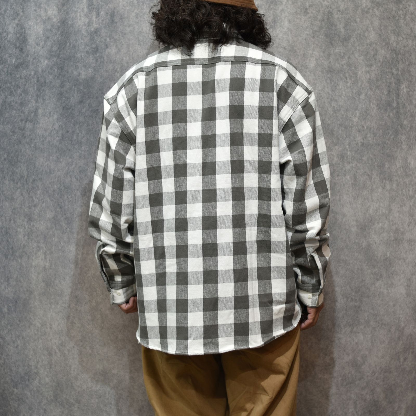 VINTAGE TYPE BLOCK CHECK SH (BLACK / WHITE)｜ブロックチェックシャツ｜CL-26SS006