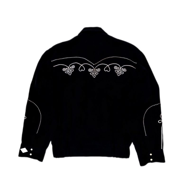 el conductorH - HEART EMBROIDERED WESTEREN JKT (BK) / ハート el conductorH - HEART EMBROIDERED WESTEREN JKT (BK) / ハート