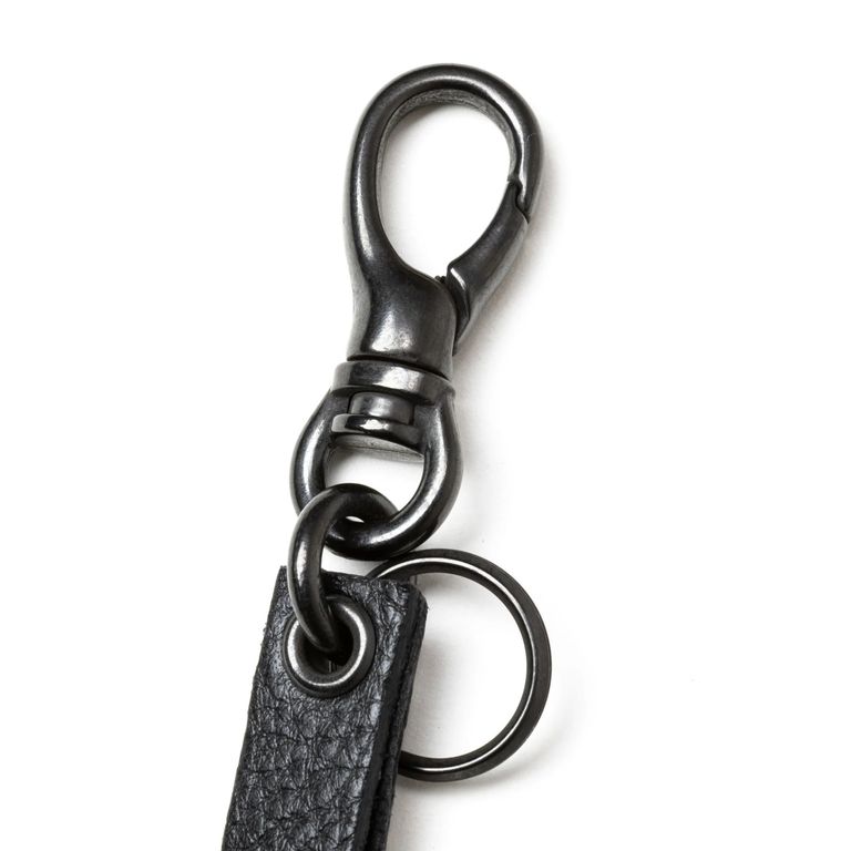 calee キャリー スタッズレザー キーリング 編み込み CALEE - STUDS & KNITTING LEATHER LONG KEY RING ＜TYPE B