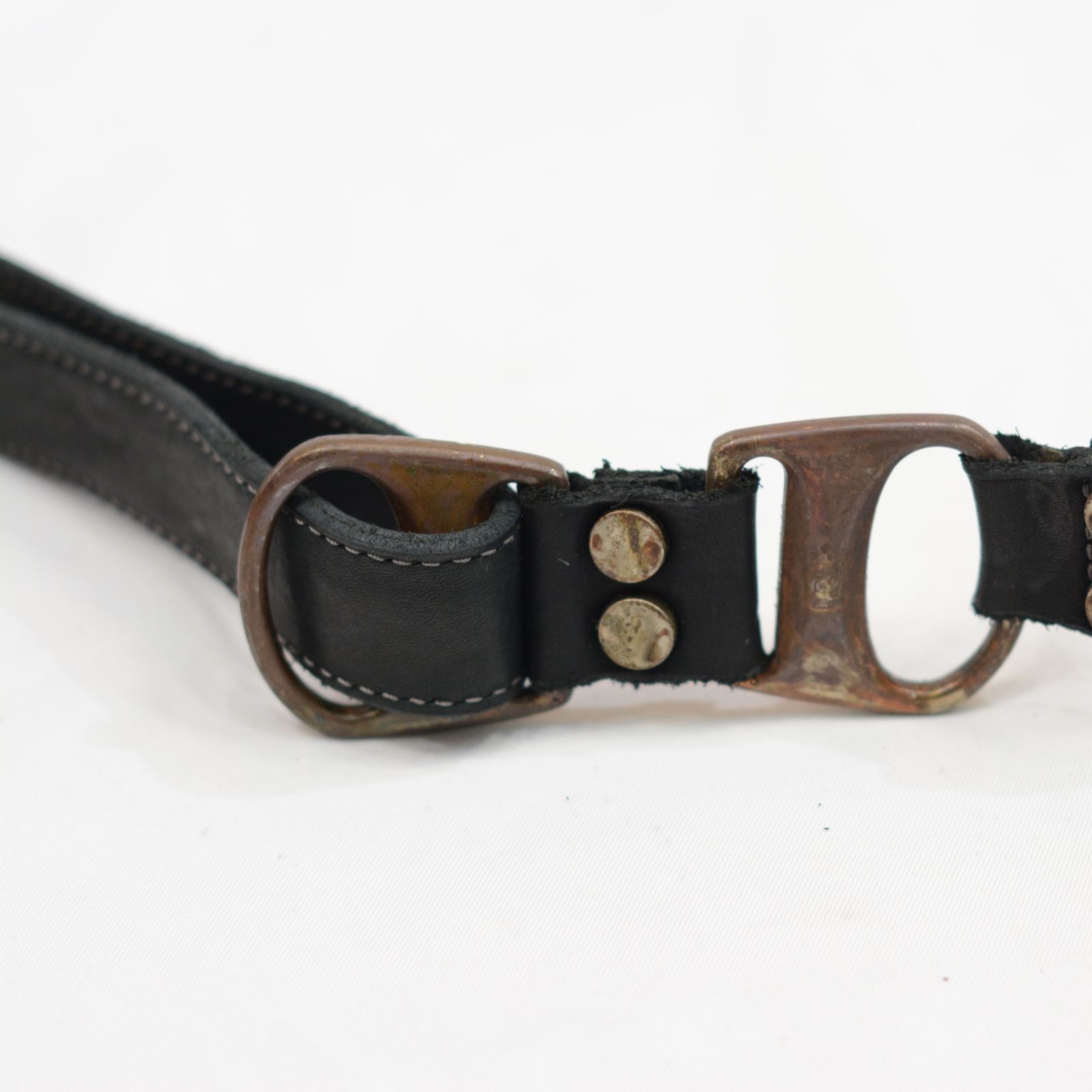 CALF LEATHER BELT D-RING NARROW LONG”