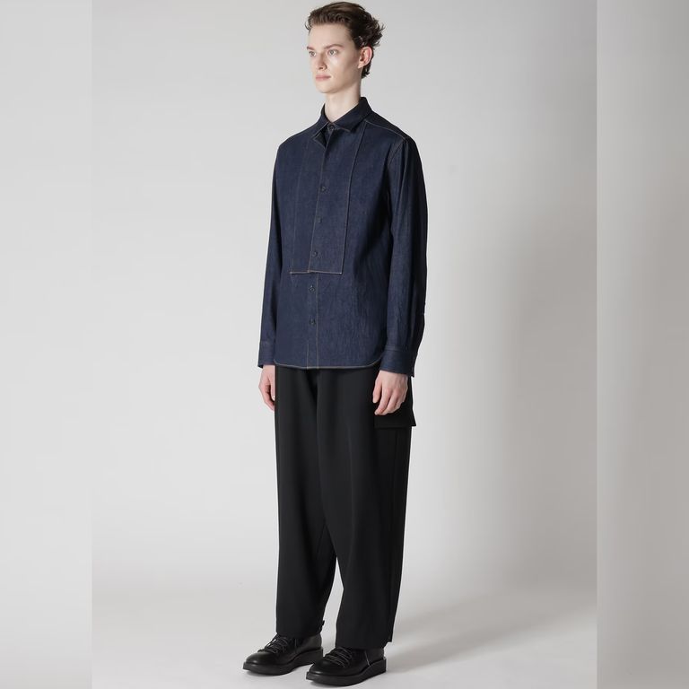 yohji yamamoto pour homme インディゴリネン シャツ yohji yamamoto pour homme インディゴリネン シャツ