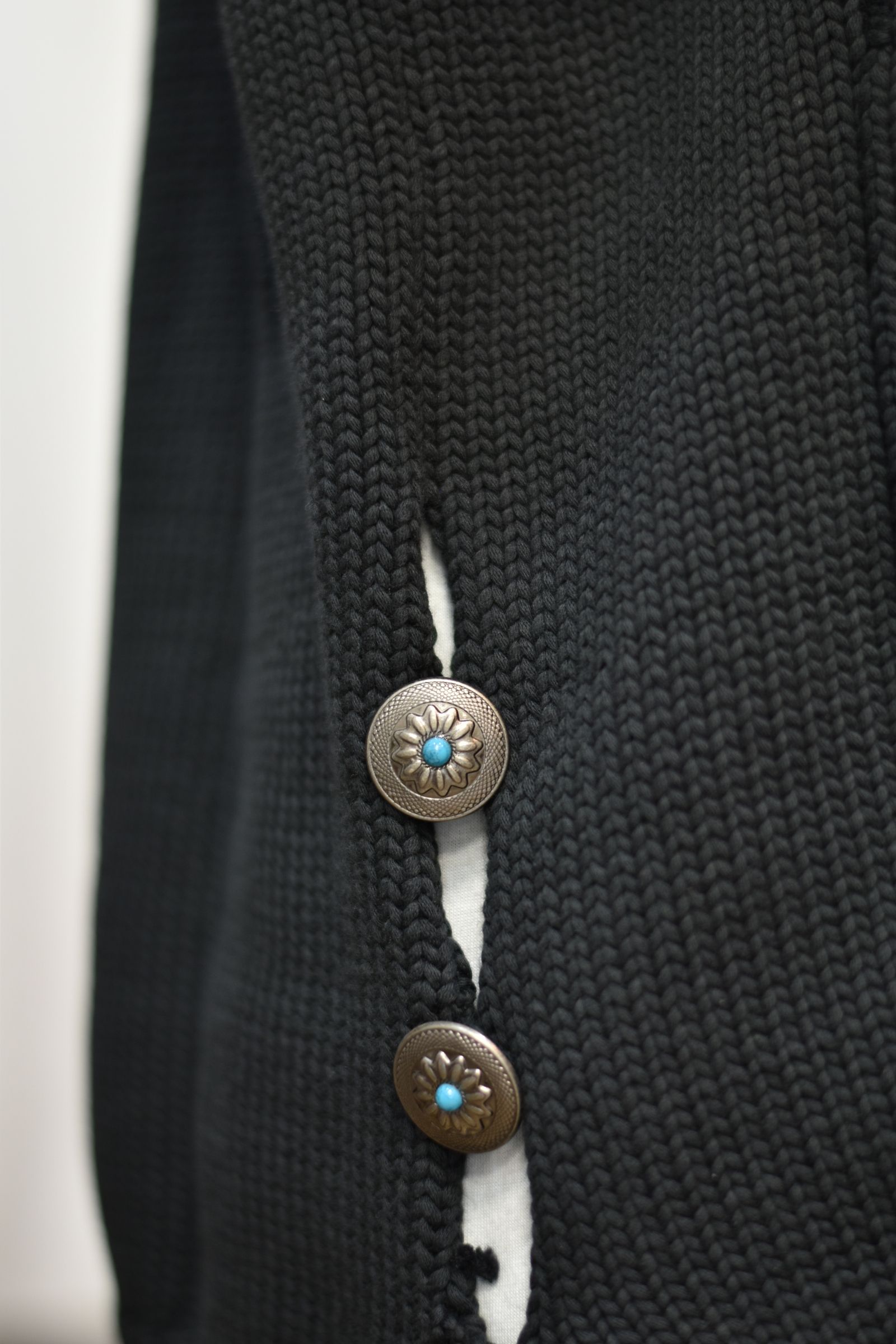 COTTON KNIT VEST (BK)