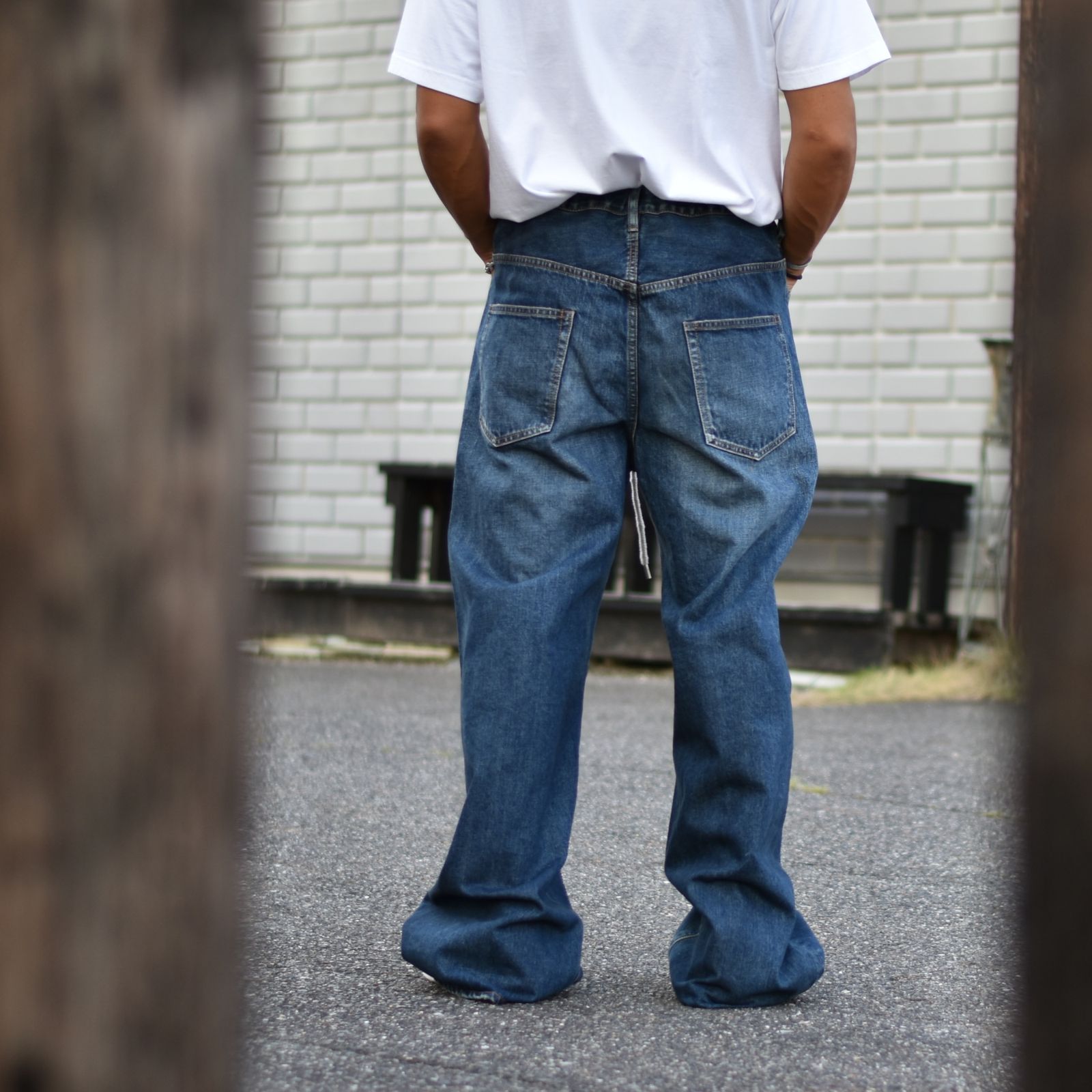 登坂広臣着用 Denim Drawstring E.Wide 5pocket-