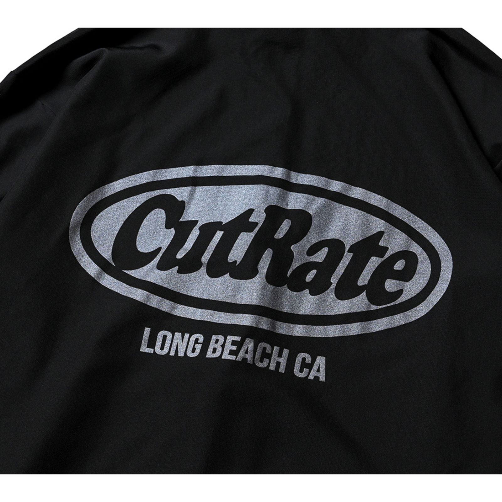 CUTRATE LOGO RIPSTOP STAND STAFF JACKET (BLACK×GRAY) / リップストップ スタンドジャケット